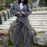 SLEEK SUIT PANTS GRAY